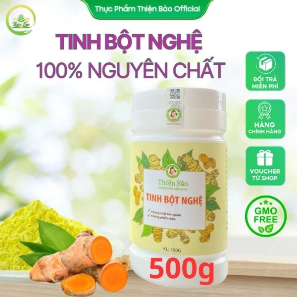 Tinh Bột Nghệ nguyên chất – Hộp 500gr